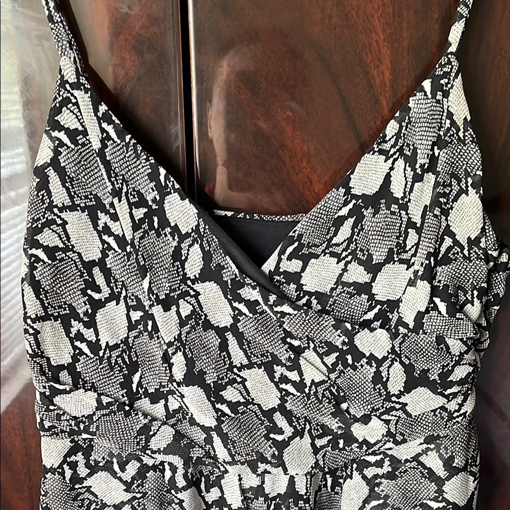 Snake Print Silk Top